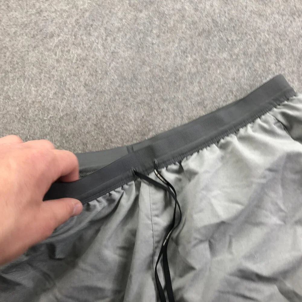 Nike Shorts Mens Large Gray Dri-FIT 9 Inch Athletic Running Gym Pockets